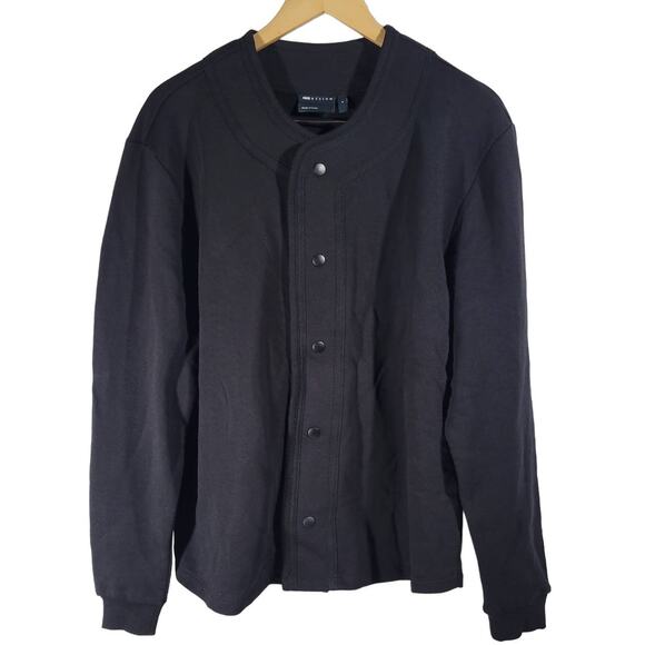 ASOS Design Button Up Long Sleeve Cardigan Shacket Black Unisex S NWOT - Picture 1 of 9